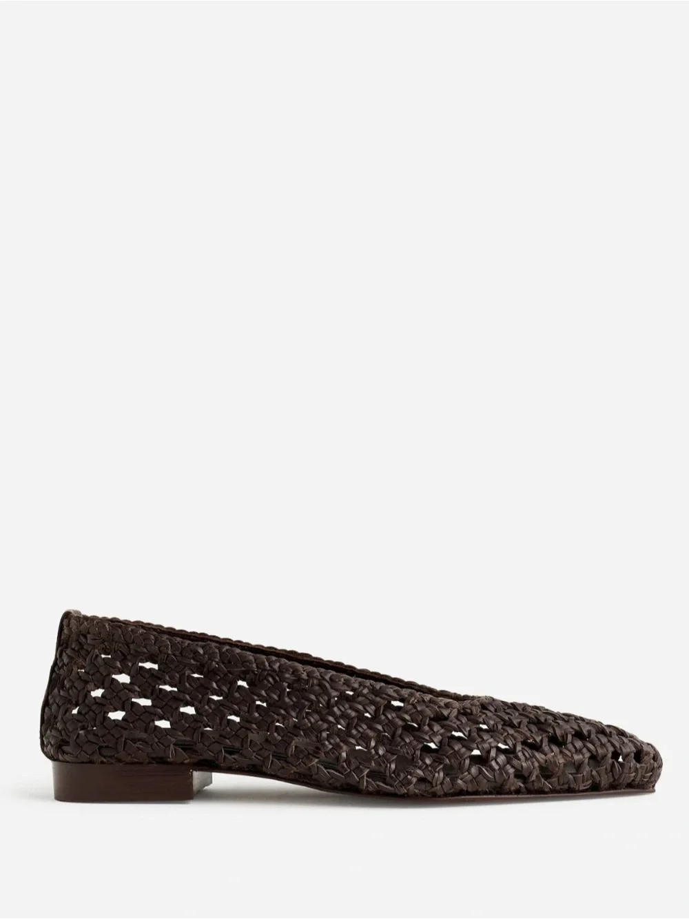 Madewell The Ruth Ballet Flat in Woven Leather